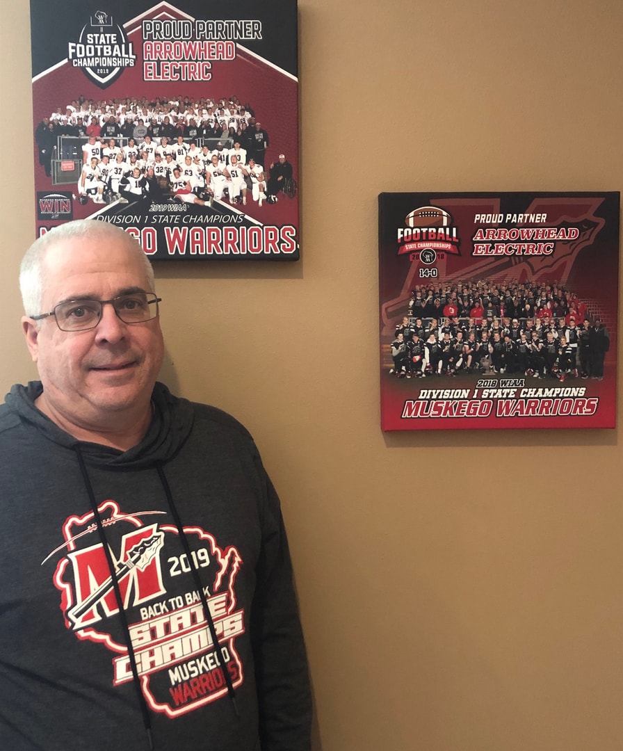Arrowhead Electric proud partner of Muskego Warriors State Football Championships